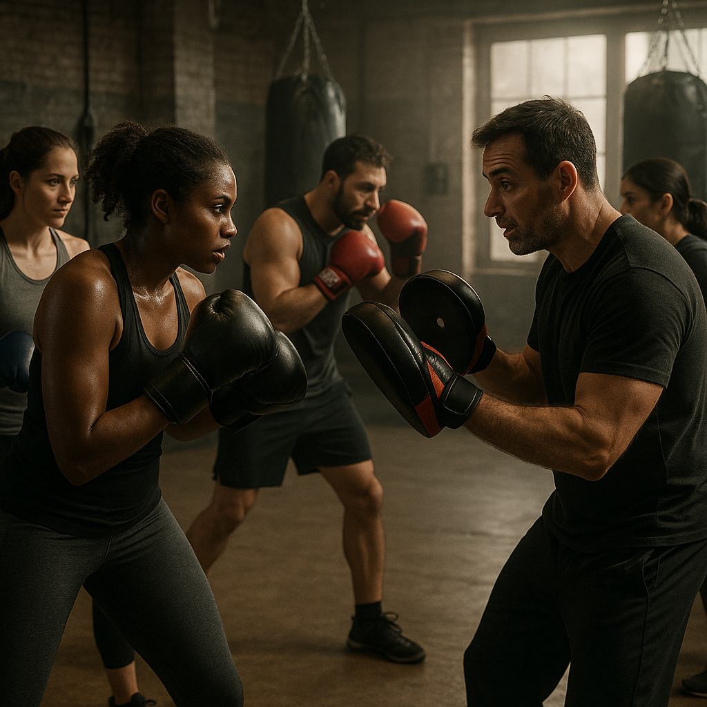 Adult boxing class in Long Eaton
