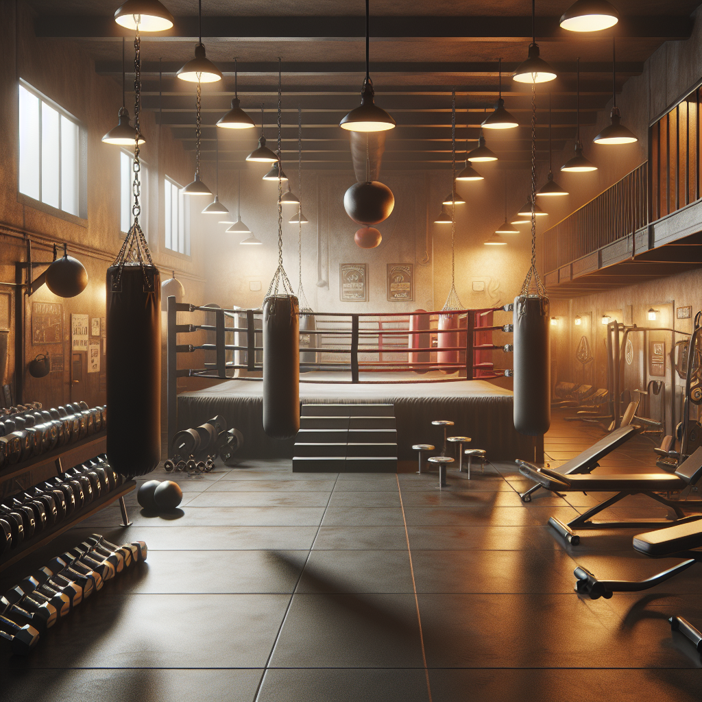 Frontier Boxing gym in Long Eaton with boxing rings and equipment