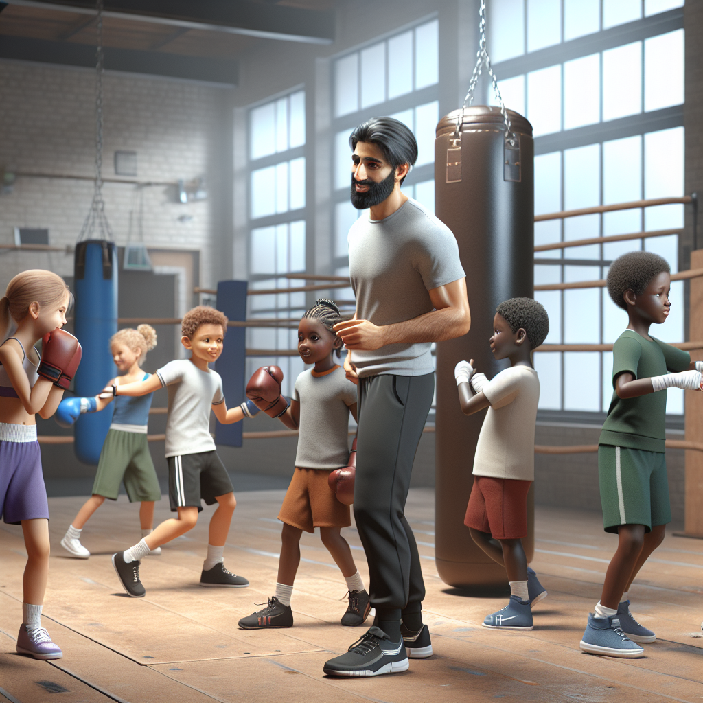 Kids boxing class in Long Eaton